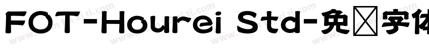 FOT-Hourei Std字体转换